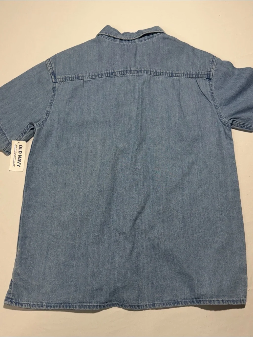 Old Navy Medium Blue Denim Button-Up Shirt